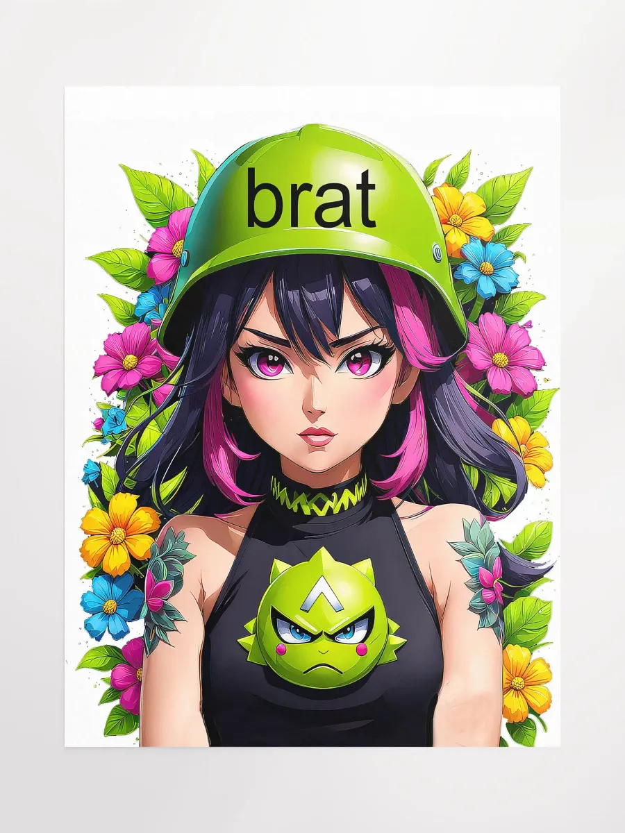 Brat Girl - Poster - White Background - Medium Size 18x24 Inches product image (1)