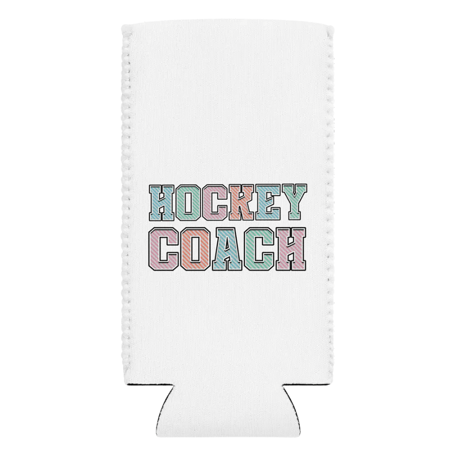 Hockey Coach Striped Style Can Cooler product image (1)