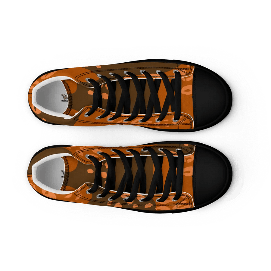 Leopard Orange Men's High Tops product image (18)