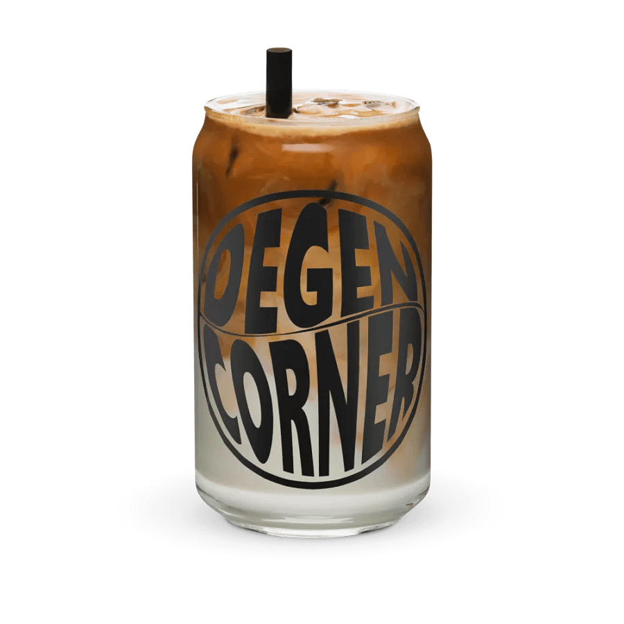 Degen Corner - Soda Glass (dark logo) product image (2)