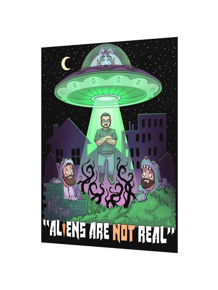 Aliens Are NOT Real Matte Poster Print product image (2)