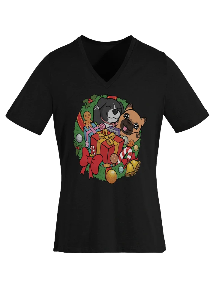 Sofi and Fen Holiday Ladies V-Neck product image (2)