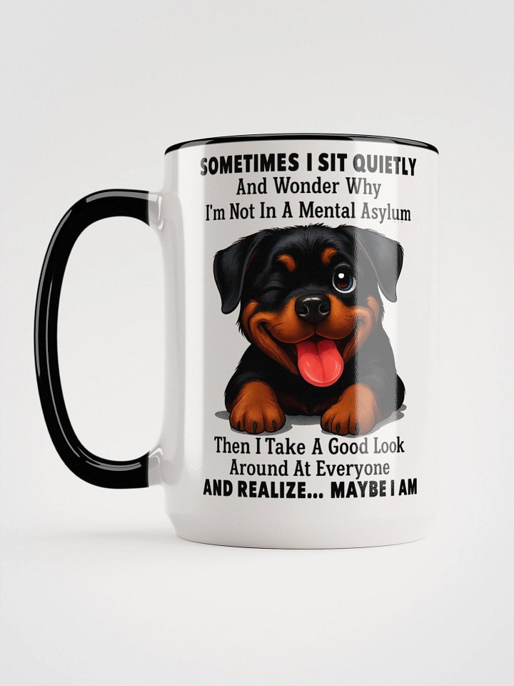 Rottweiler Pup Mental Asylum Mug product image (2)