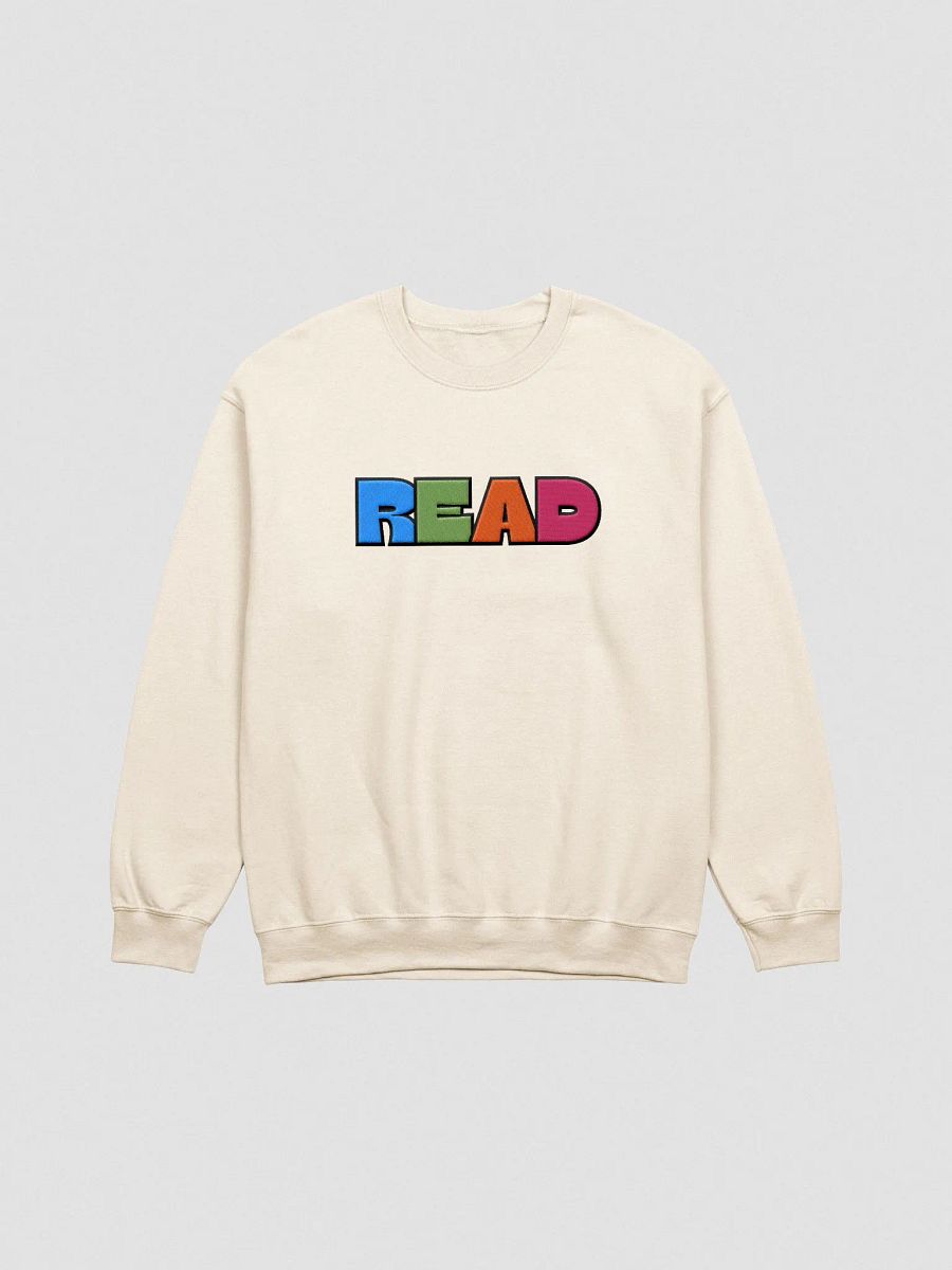 READ Color Unisex Embroidered Crewneck Sweatshirt product image (2)