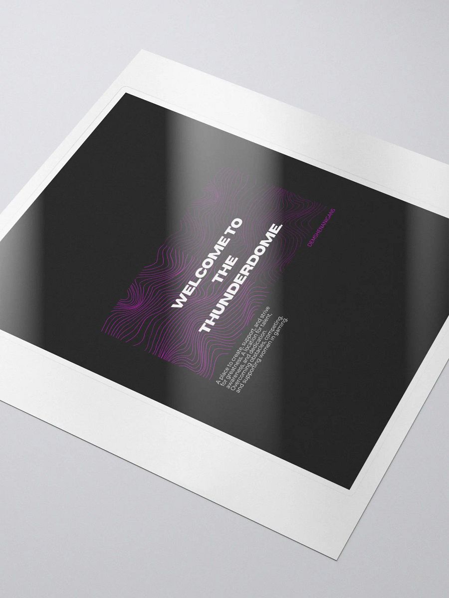 Welcome to the Thunderdome Sticker product image (3)