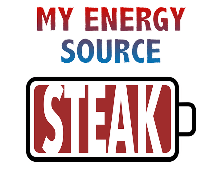 Steak is My Energy Source T-Shirt product image (2)