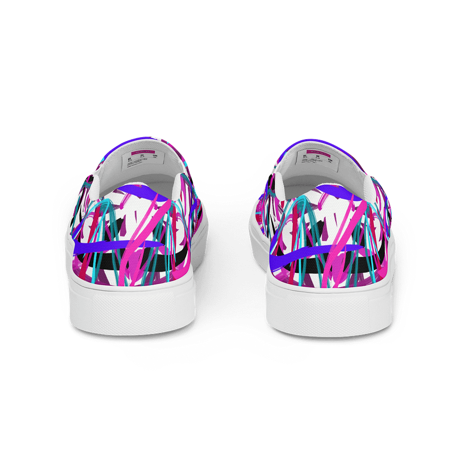 Chromatic Chaos Women's Slip-On Canvas Shoes product image (4)