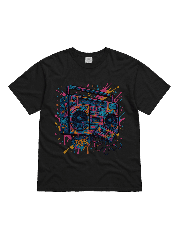 Boombox Blast – Retro Graffiti Sound Waves product image (1)