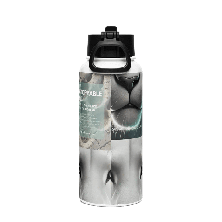 "Unstoppable Grace" Lioness Stainless Steel Water Bottle – A Tribute to Fierce Feminine Power product image (2)
