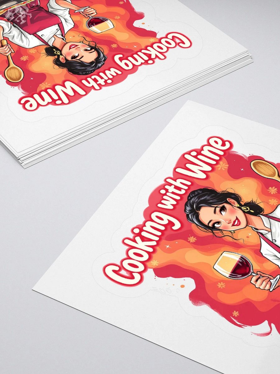 Cooking With Wine Sticker Set product image (10)