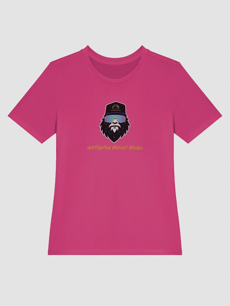 Destination Bigfoot Bronco Bigfoot Logo Bella+Canvas Women's Supersoft Relaxed-fit T-Shirt (Berry) product image (3)