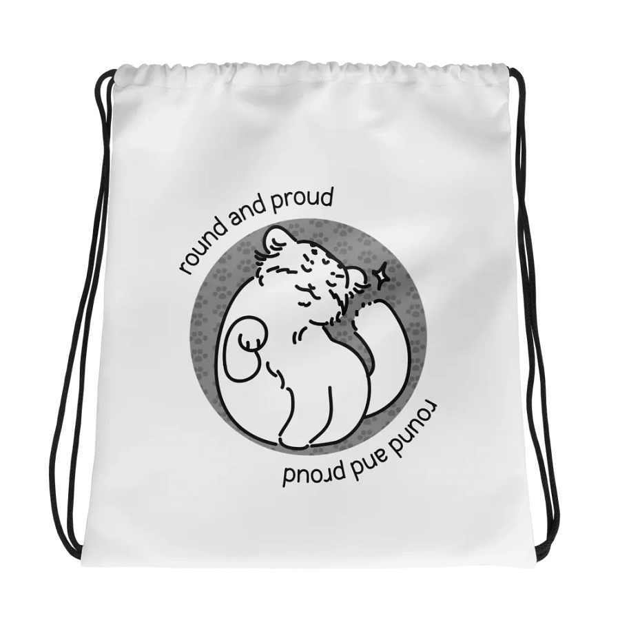 Round and Proud Manul Unlabeled Version - Drawstring Bag product image (1)