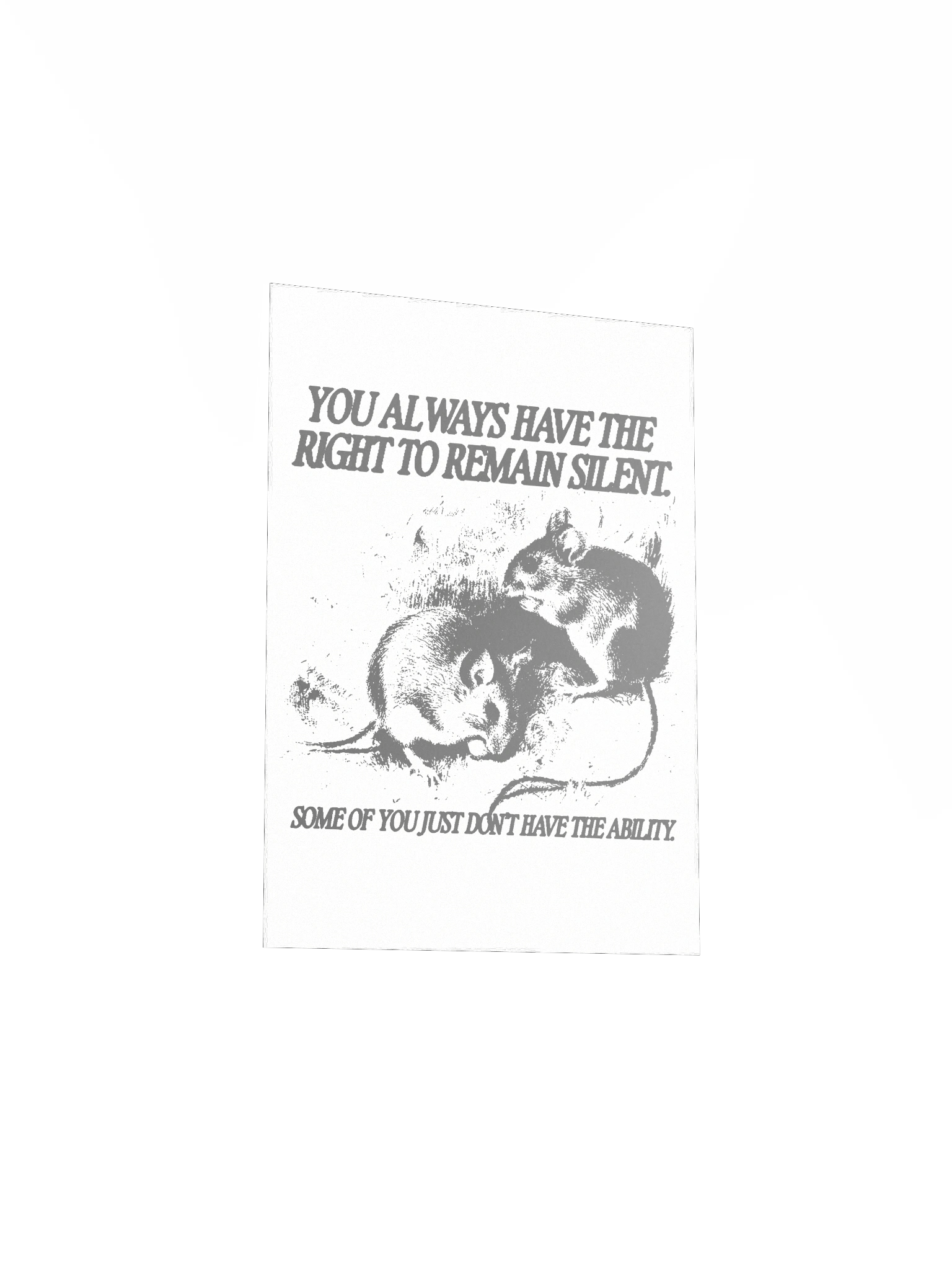 Remain Silent Poster product image (3)