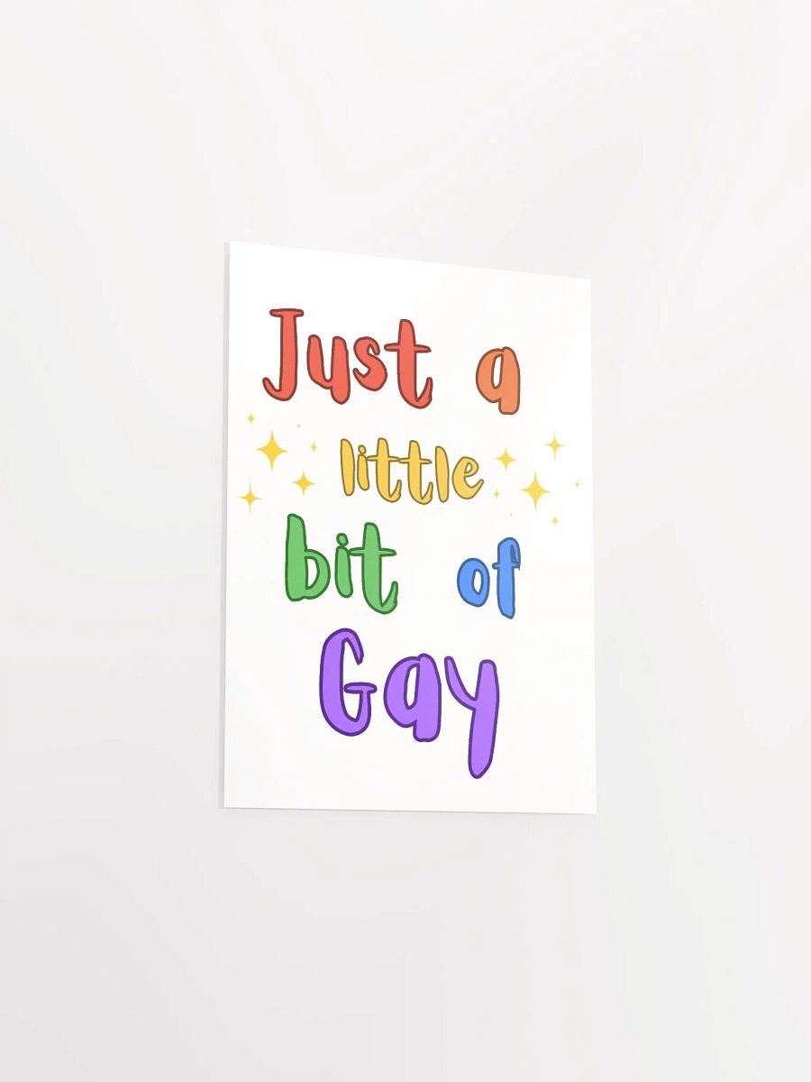 just a little gay poster product image (3)