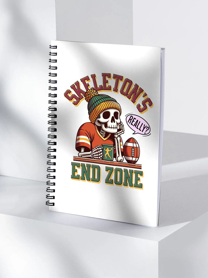 Skeletons End Zone Football Spiral Notebook product image (1)