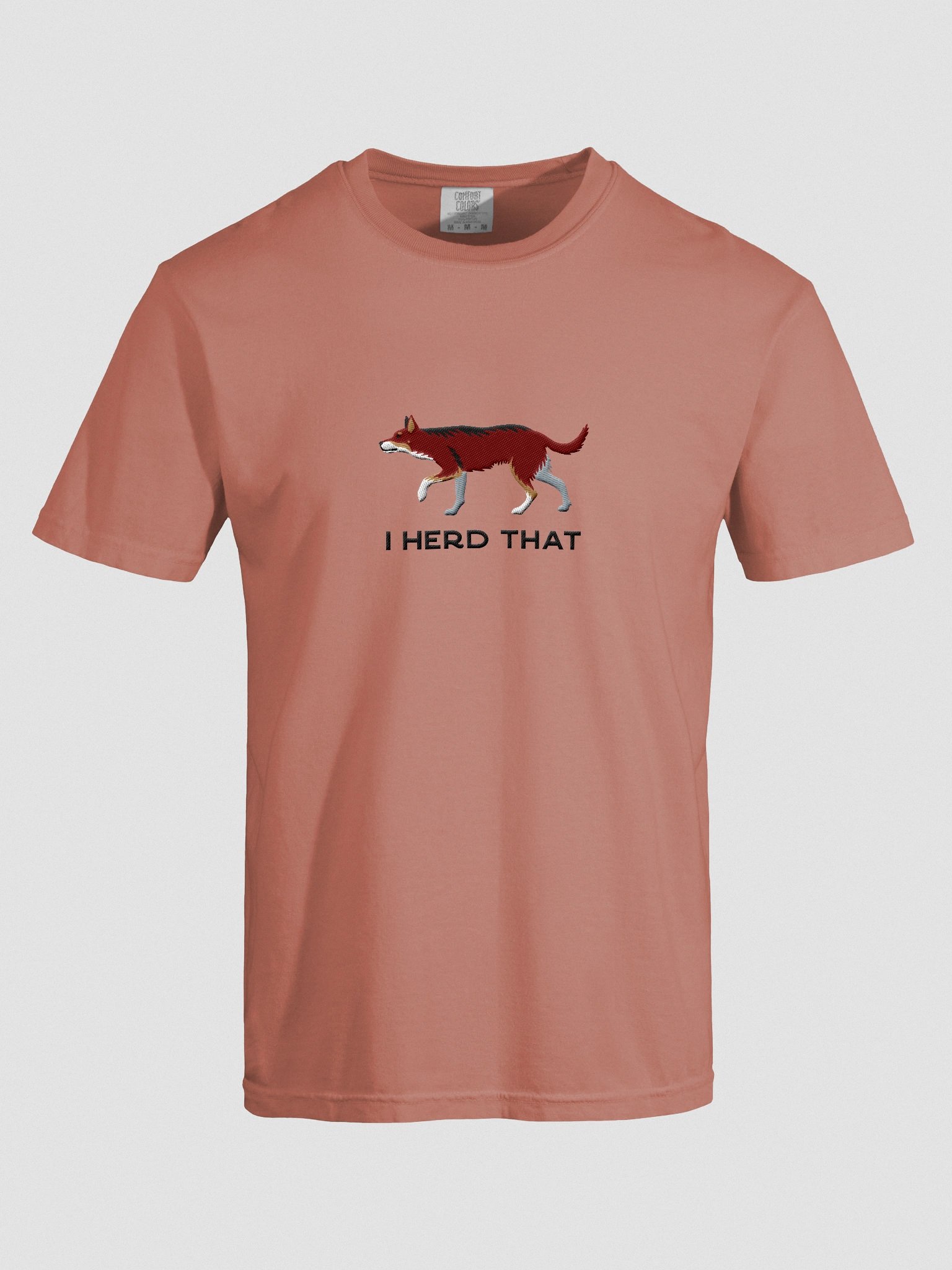 I Herd That T-Shirt(Embroidered) of an Australian Kelpie(Brown Tricolor) product image (10)