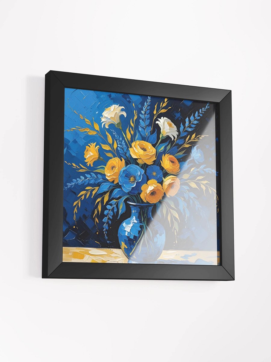 Blue Floral Framed Premium Poster product image (15)
