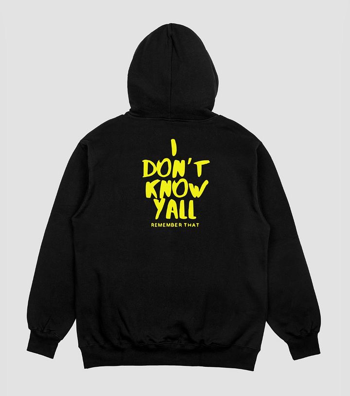 Gvnglvnd bear hoodie (colorway black/yellow) product image (2)