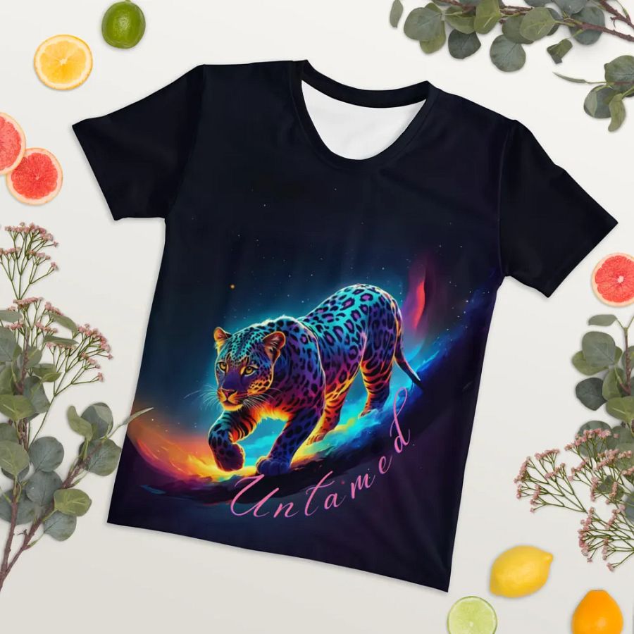 Untamed Leopard All Over Print T-shirt product image (7)