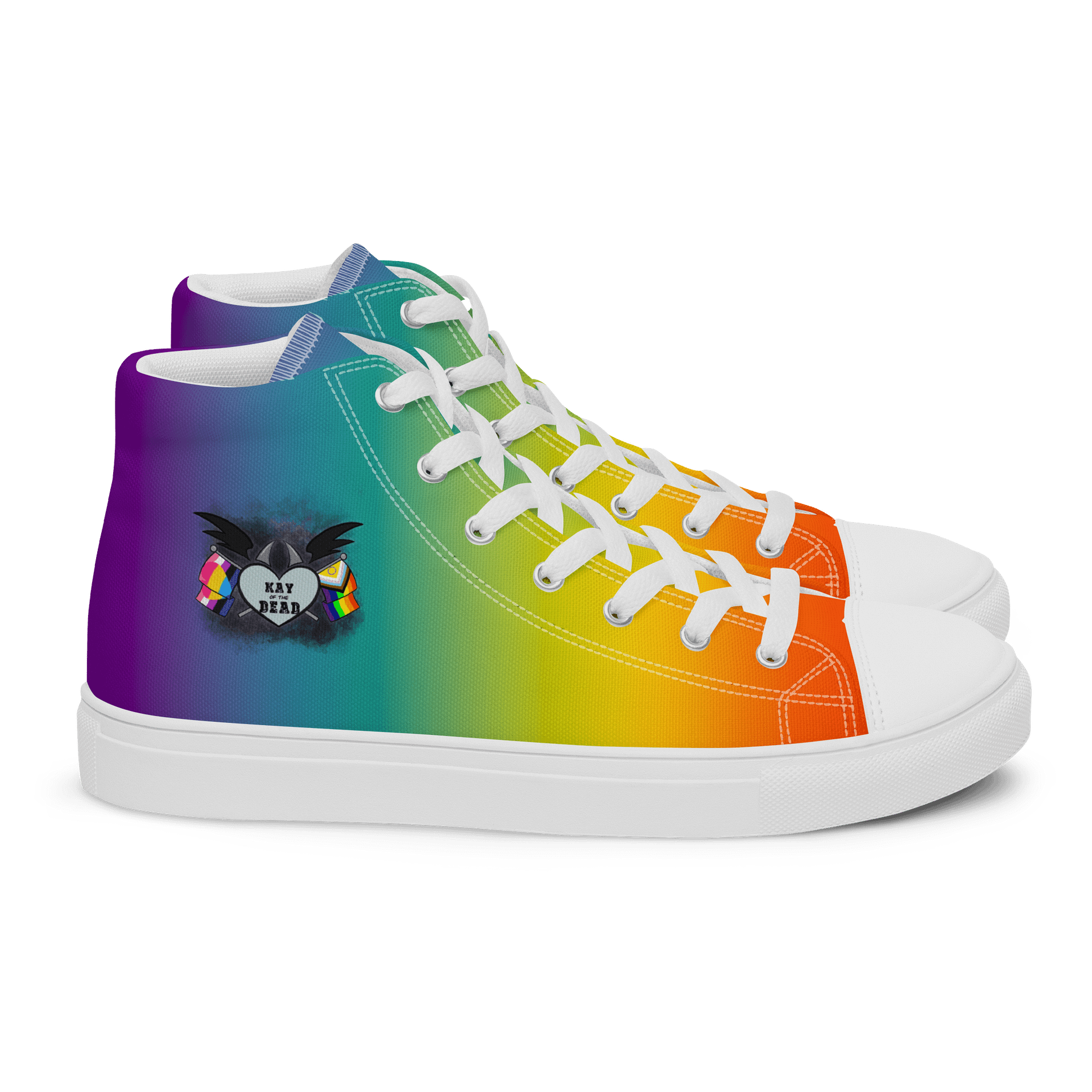 Kay_of_the_Dead Pride Logo Men's High Tops product image (2)
