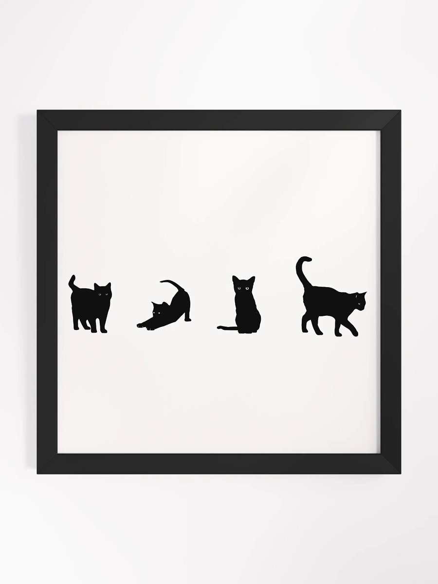 Little Black Cats Framed Poster product image (1)