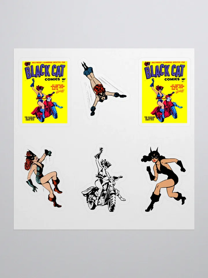 "Black Cat" Harvey Comic Sticker Set product image (1)