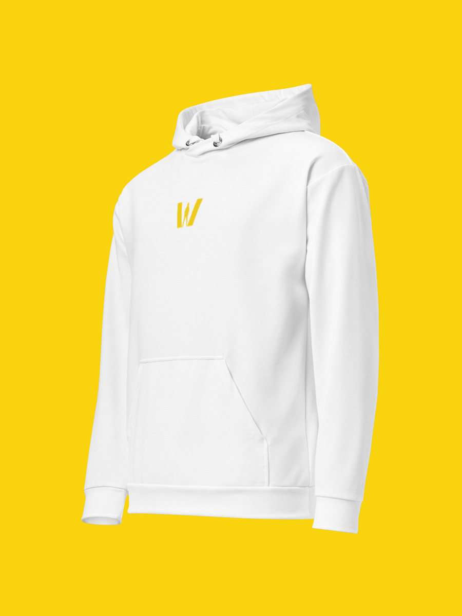 All-Over Print Recycled Unisex Hoodie, White | WIL Style product image (3)