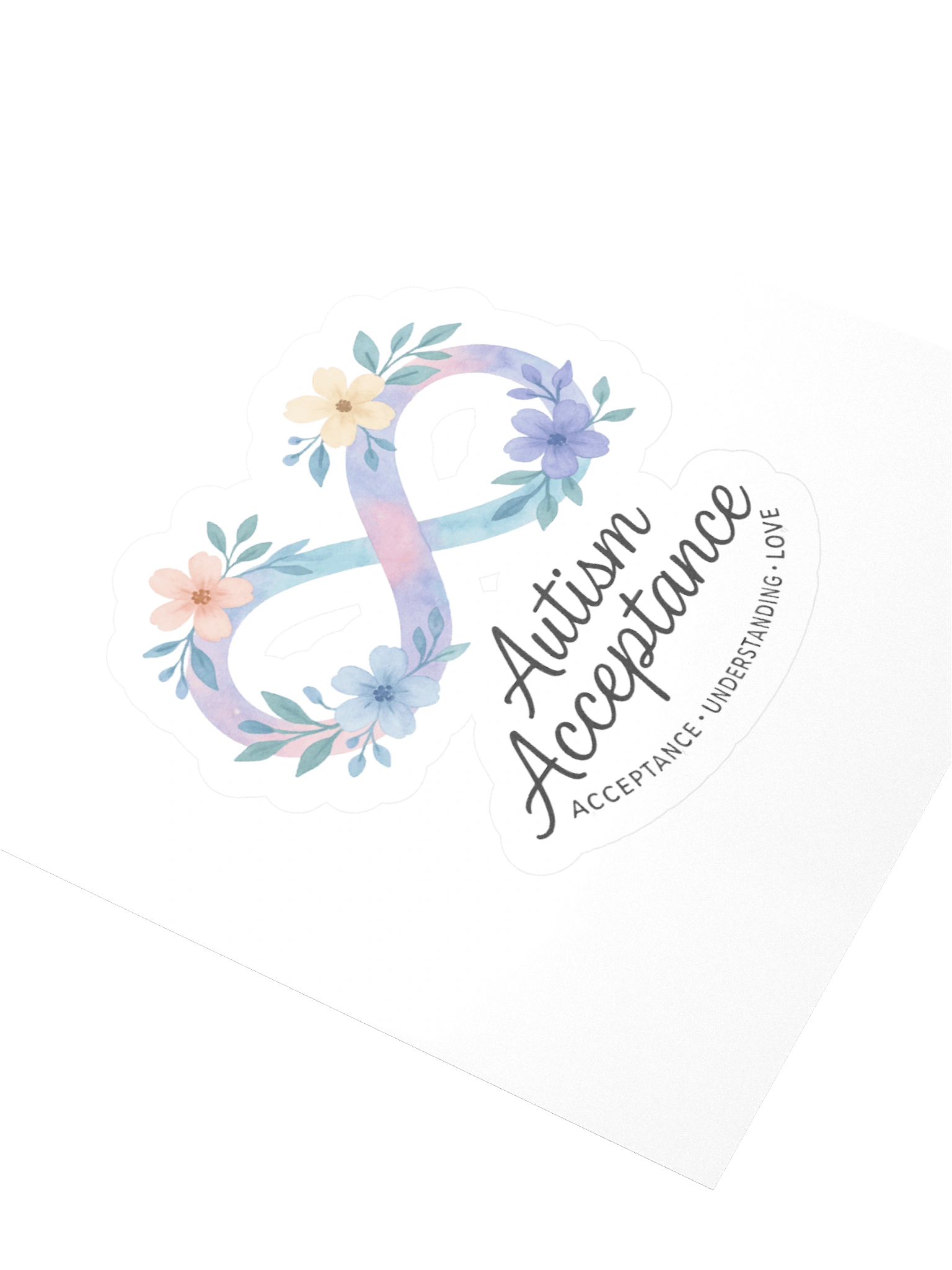 Infinity Blossoms Autism Acceptance Stickers product image (9)