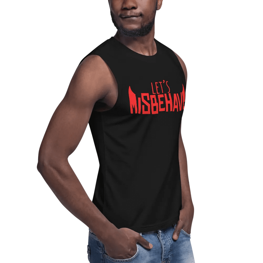 Let's Misbehave Muscle Shirt (Black) product image (8)