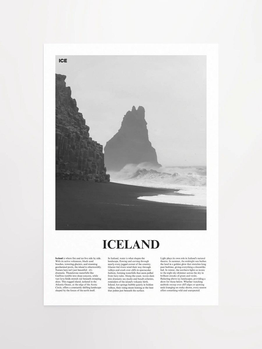 Iceland 01 Newspaper Poster product image (11)