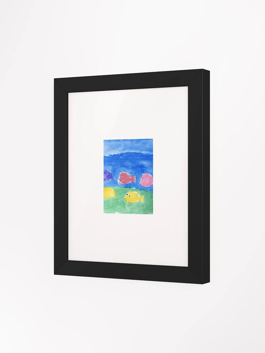 Colorful Ocean Fish Watercolor Art Print | Kids Ocean Wall Art | Underwater Sea Life Poster | Autism-Inspired Artwork product image (29)