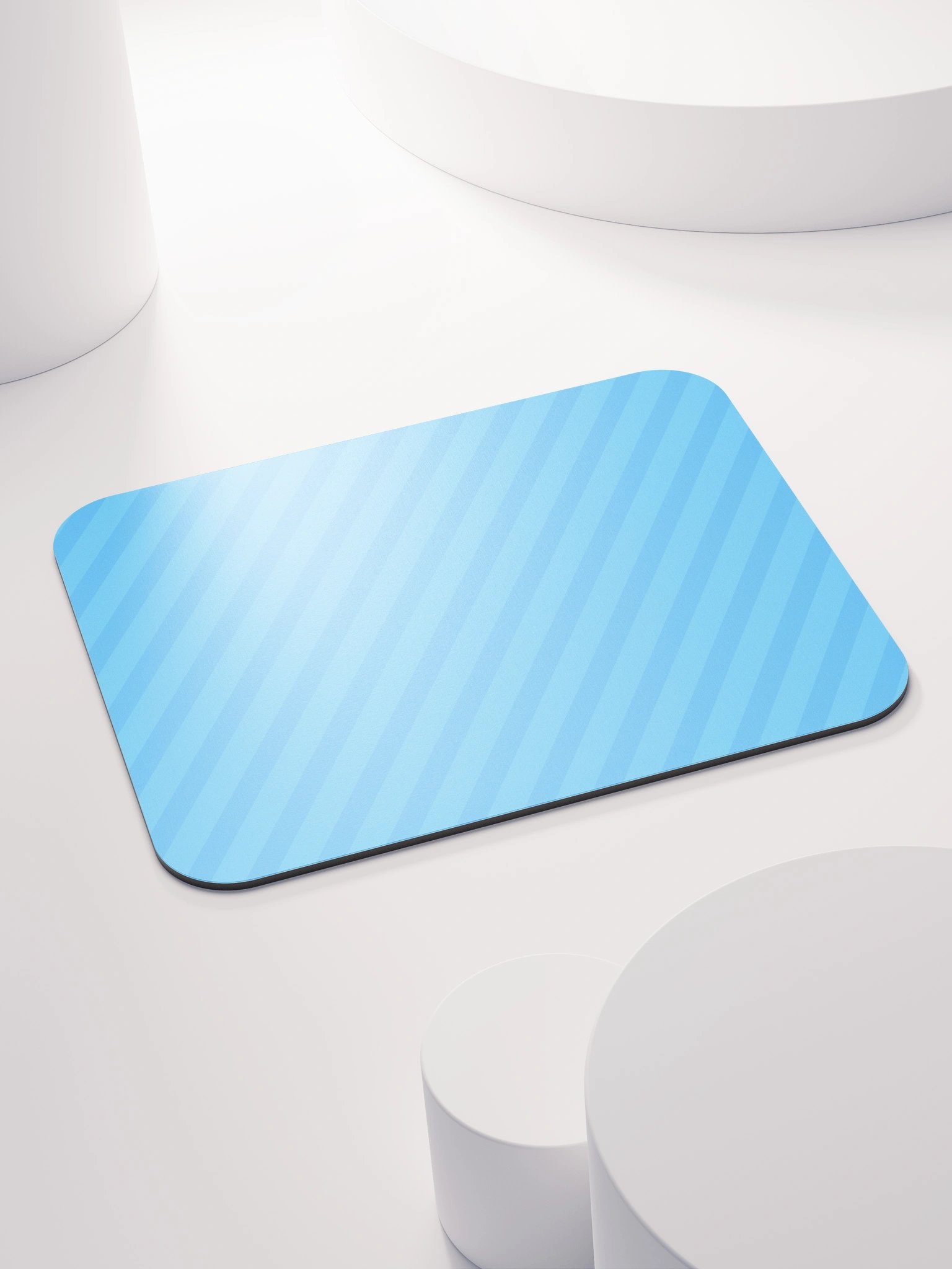 Retro Blue Stripes Mouse Pad product image (4)