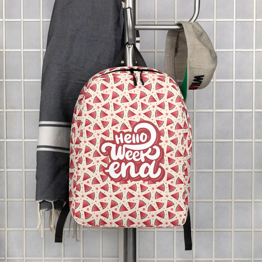 Hello Weekend Watermelon All Over Print Backpack product image (2)