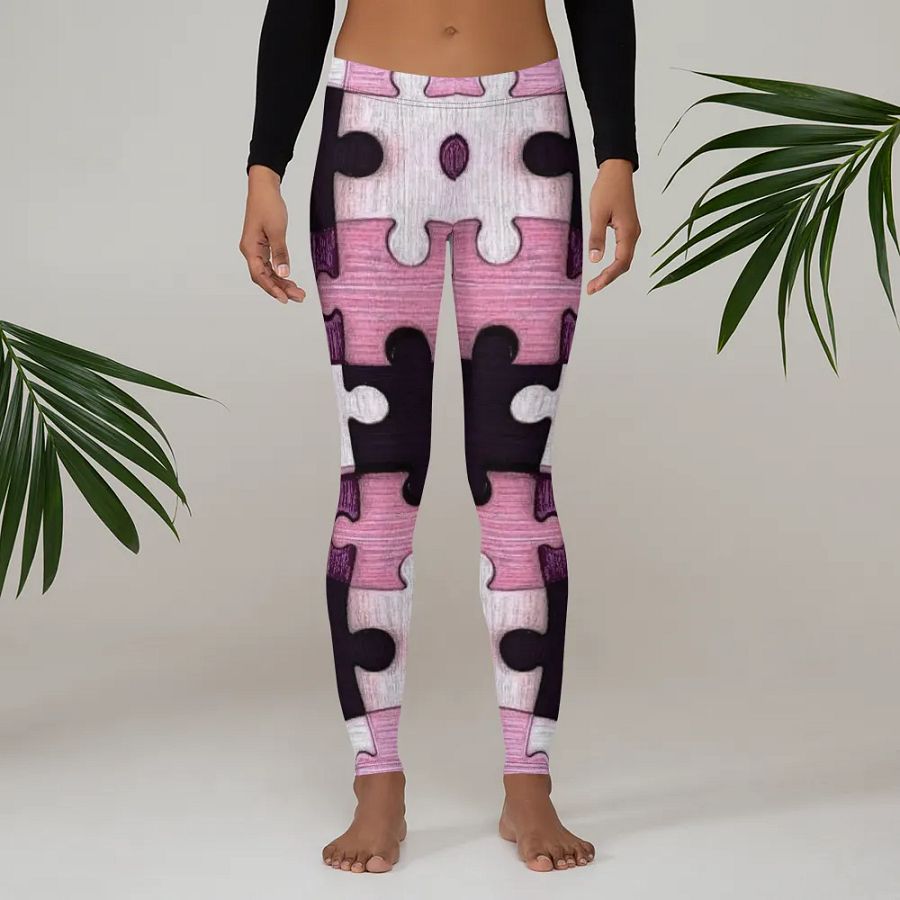 Leggings – Puzzle Game Print for Playful & Unique Style product image (3)