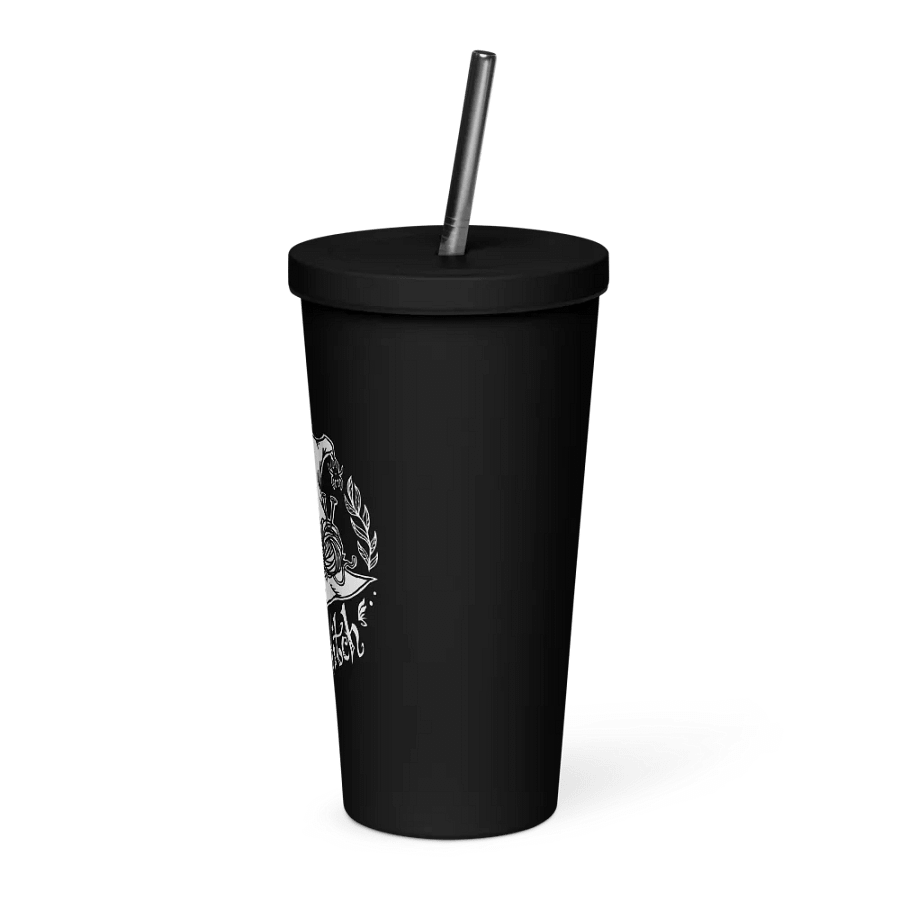Insulated Tumbler with a Straw - Yarn Witch Logo product image (3)