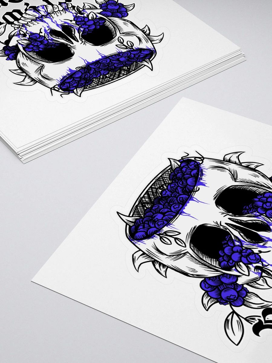 Blueberry Skull - Die Cut Sticker product image (2)