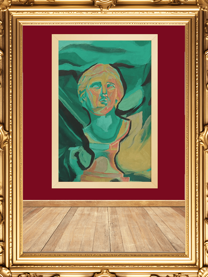 Neoclassical Turquoise Reverie Framed Print product image (1)