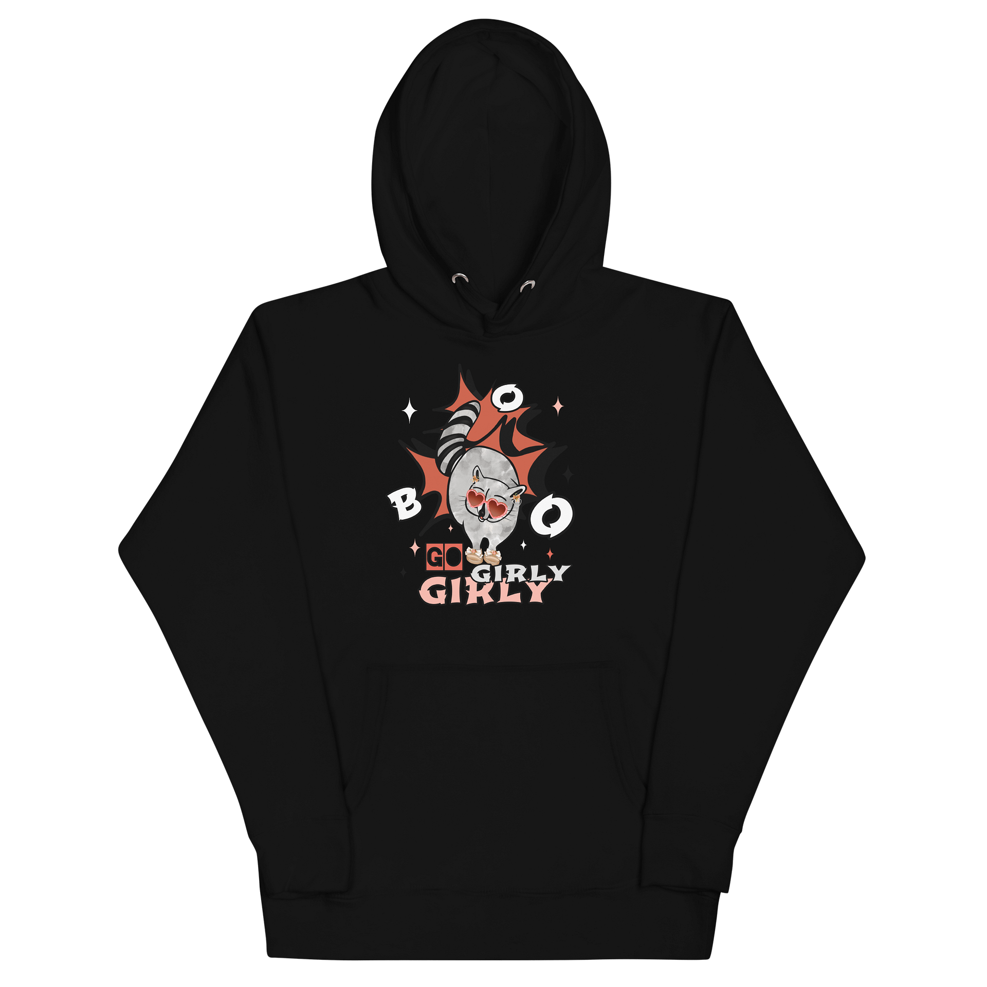 Girly Raccoon Chic Hoodie product image (11)