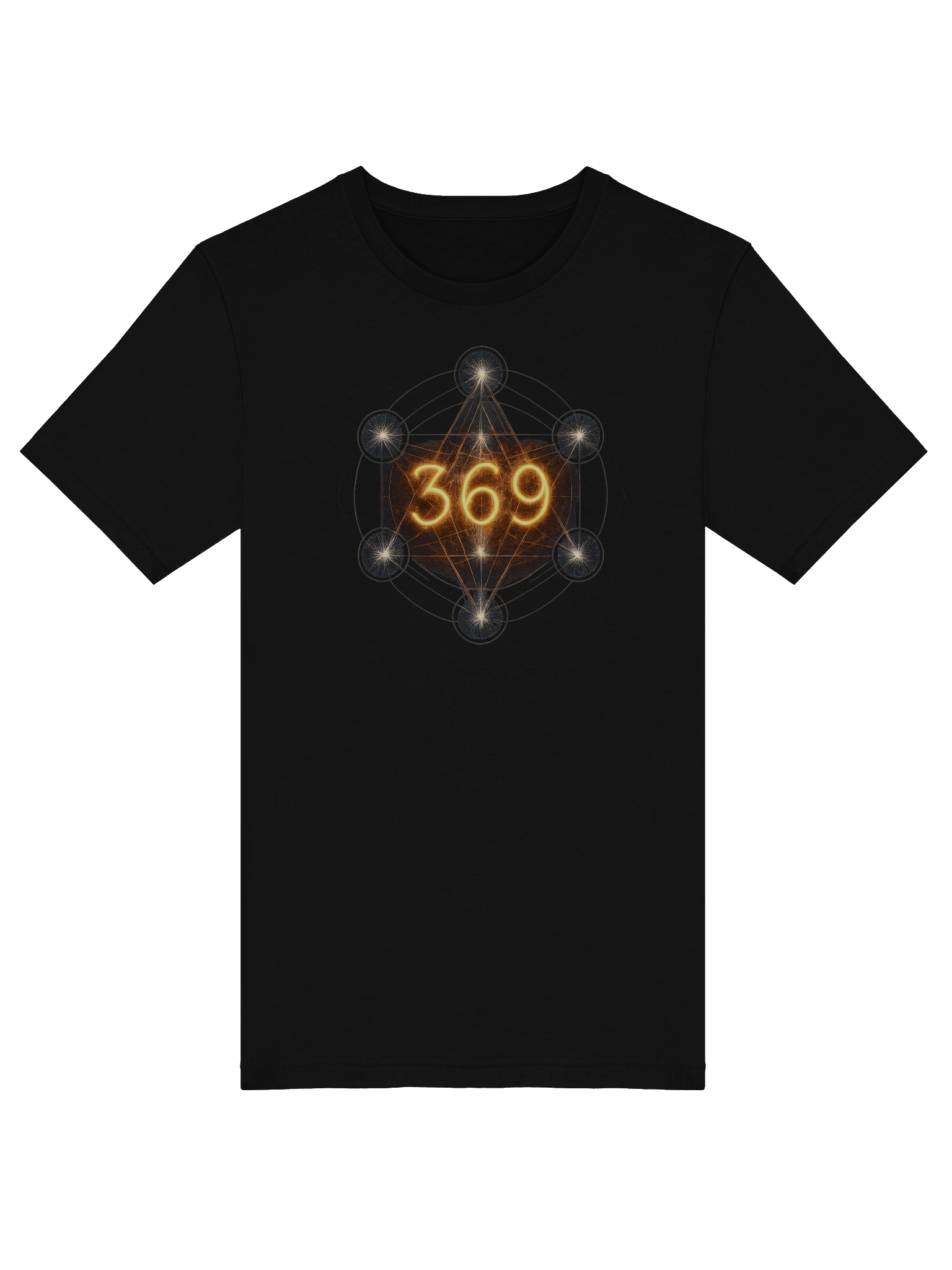 369 Manifestation Metatron Cube Sacred Geometry Spiritual Law of Attraction Tee Shirt product image (5)