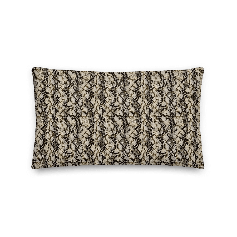 Beige Snake Pattern Pillow product image (2)