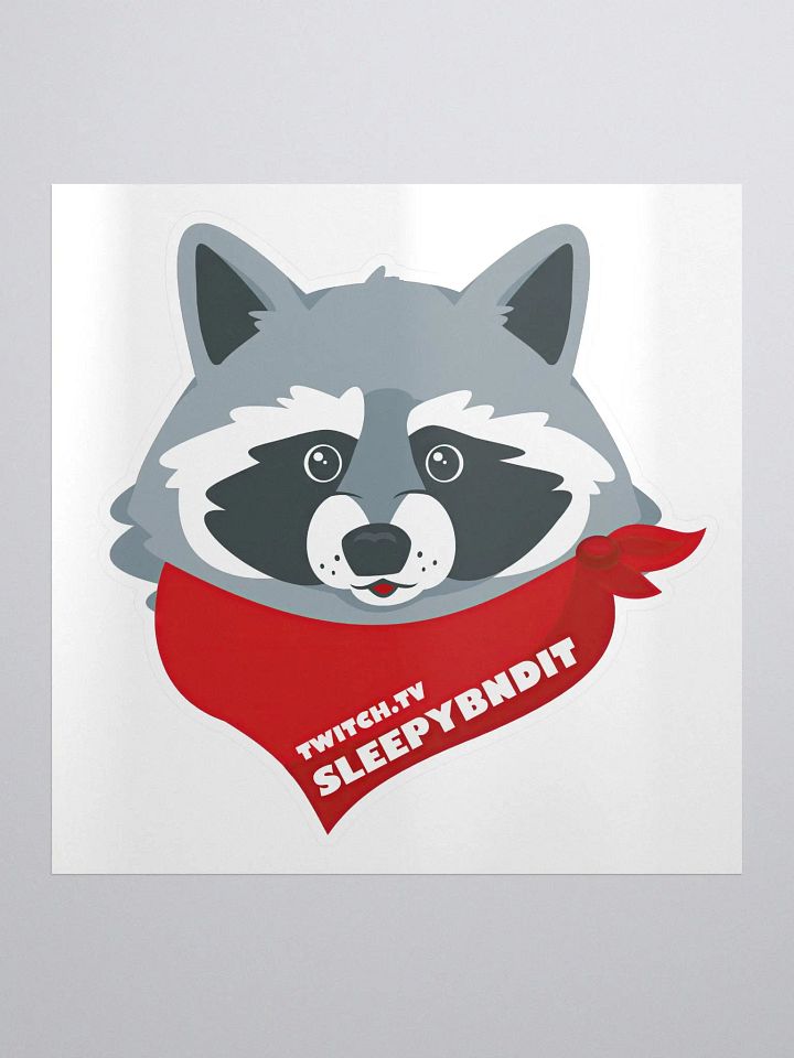 Sleepy Bandit Logo Sticker with Twitch Handle product image (1)