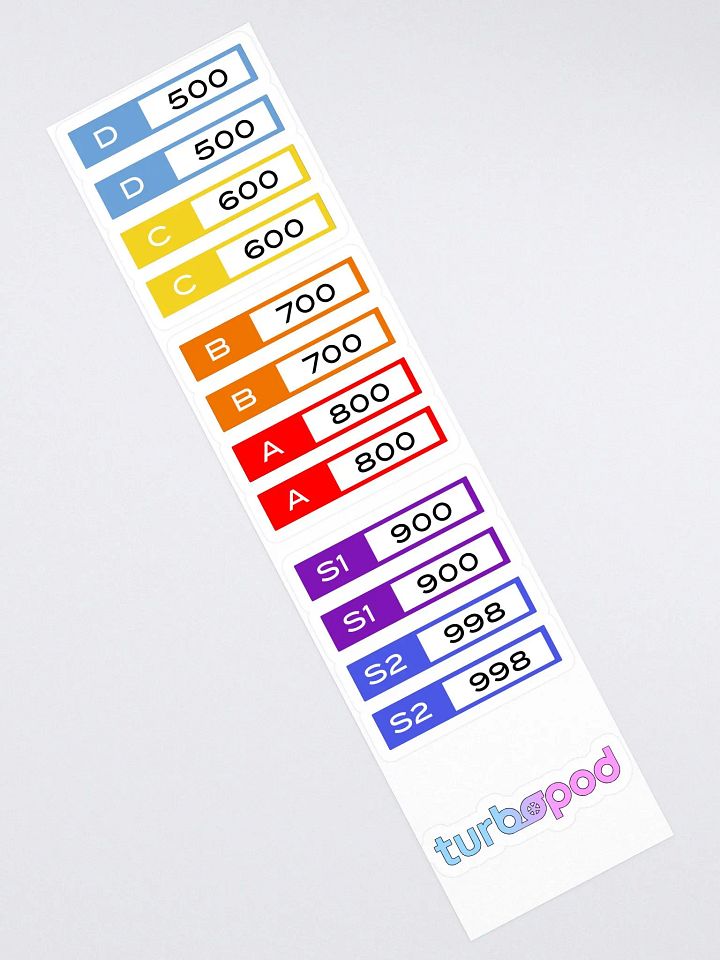 Full Class sheet w/bonus turbopod product image (2)