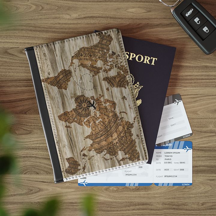 Passport cover - World map product image (1)