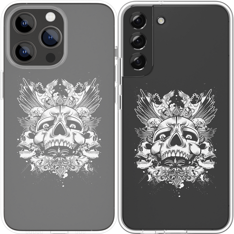 Skeleton Svg, Skull Svg, Halloween svg, battle axe svg, T-shirt svg, Custom Design, cut files cricut, svg,png, ai, eps, wing svg, product image (6)