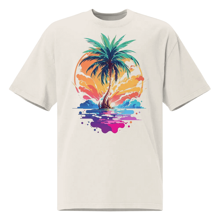 Palm Paradise Oversized Tee product image (1)