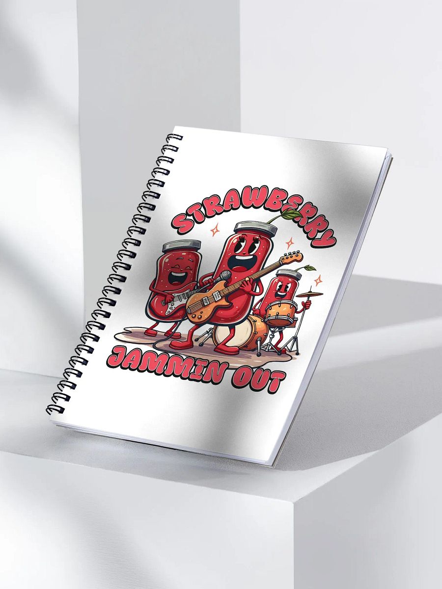 Strawberry Jammin Out Jars Spiral Notebook product image (3)