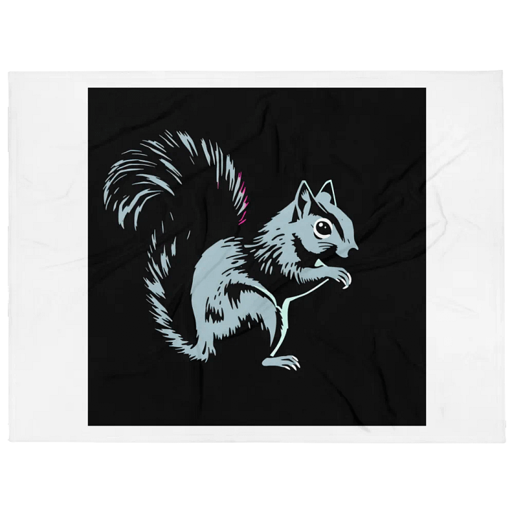 Squirrel Silhouette Throw Blanket product image (1)