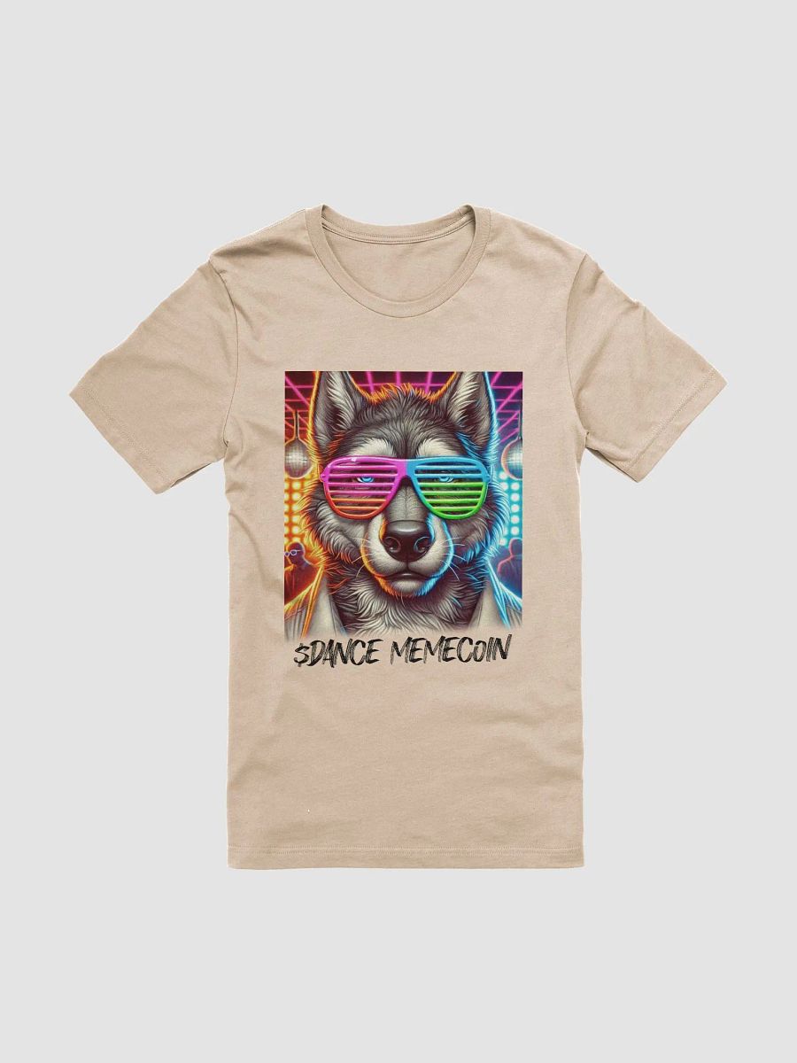 WOLF OF DANCE STREET - DANCE MEMECOIN - PREMIUM TEE - TAN product image (3)