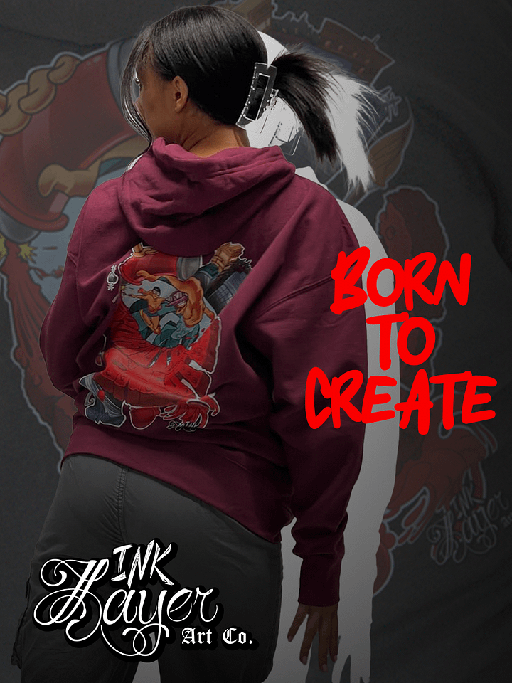 Born To Create Premium Hoodie product image (2)