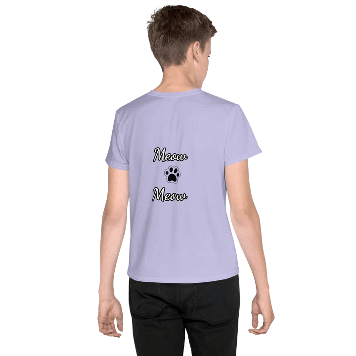Cat-tastic All-Over Print Youth T-Shirt product image (2)